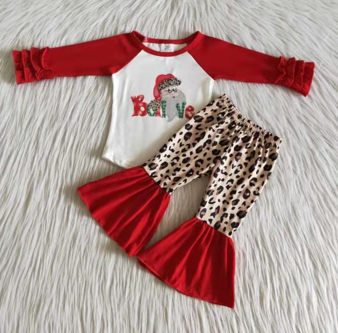 Believe Santa leopard girl outfits