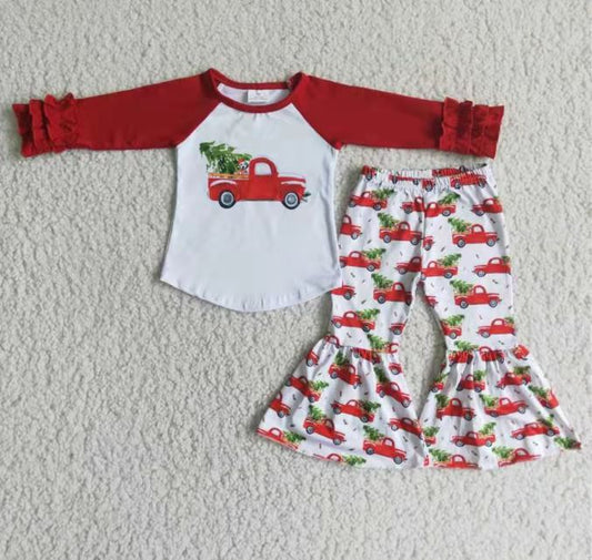 truck christmas tree girl outfits