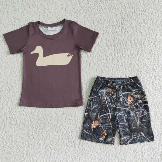 BSSO0011 Kids Boys Teal Summer Outfit