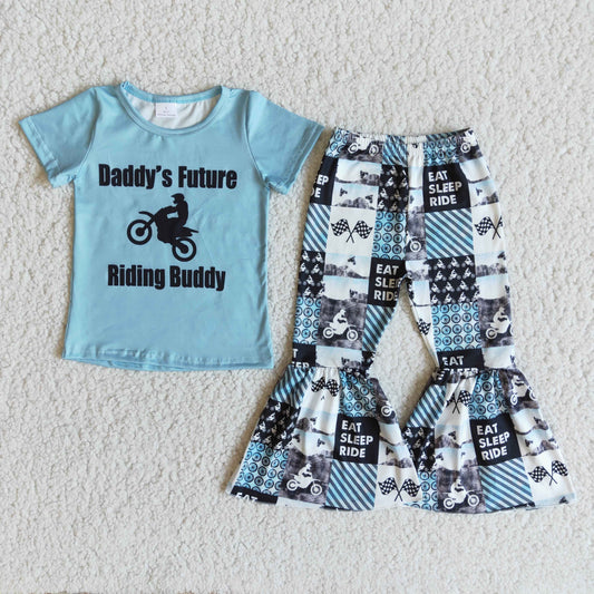 Daddy's future motorcycle girl's outfit