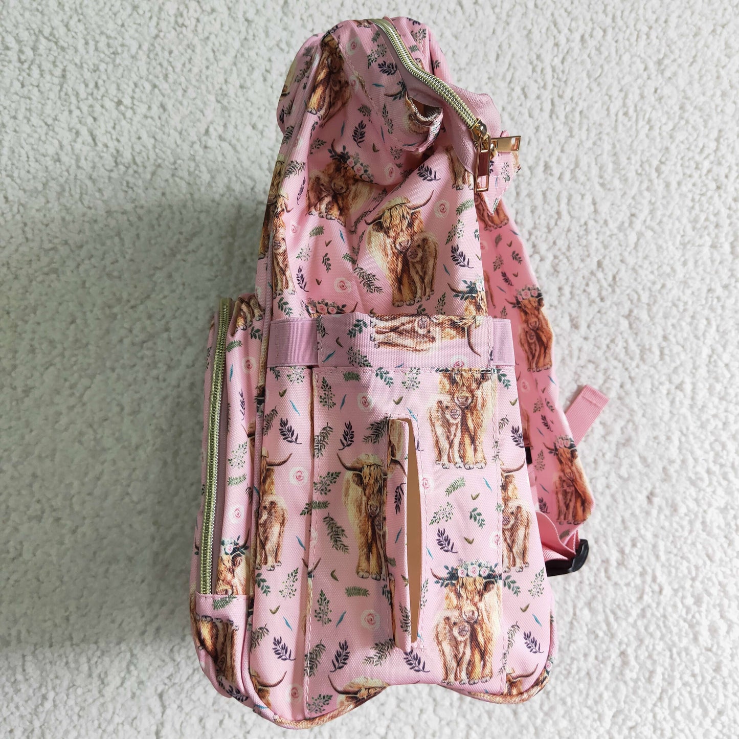 BA0016 Alpine Cow Schoolbag Backpack Diaper Bag