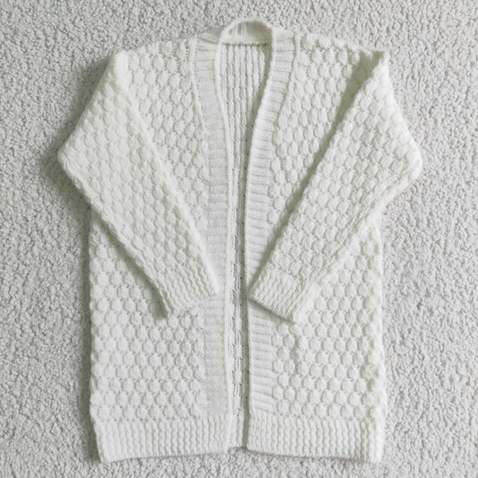 GT0007 White Sweater Jacket