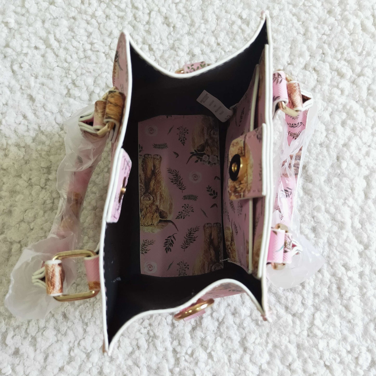BA0018 Pink Cow Girl Small Bag Satchel Handbag