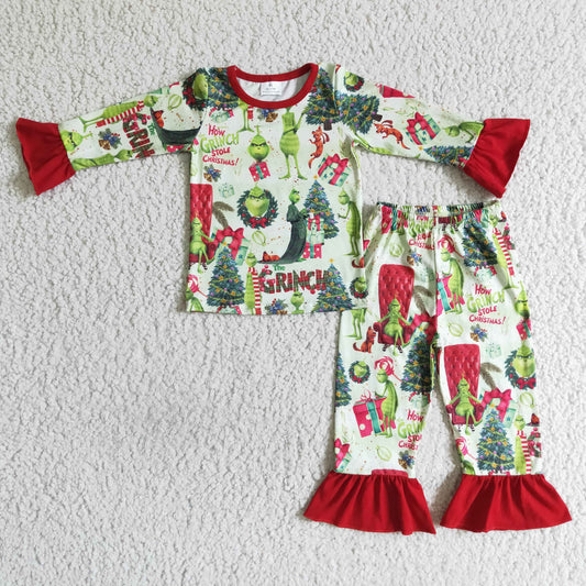 GLP0142 Girl Christmas cartoon pajamas