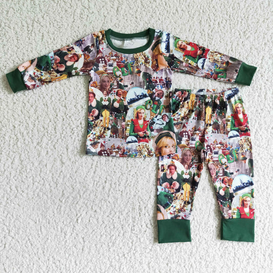 BLP0051 Baby Kids Girls Christmas Pajamas Set