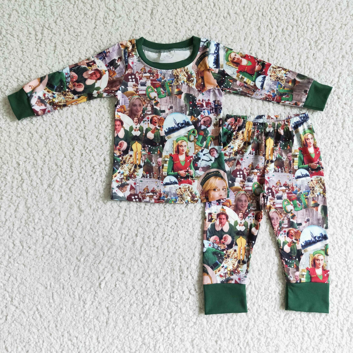 GLP0142 Baby Kids Girls Christmas Pajamas Set
