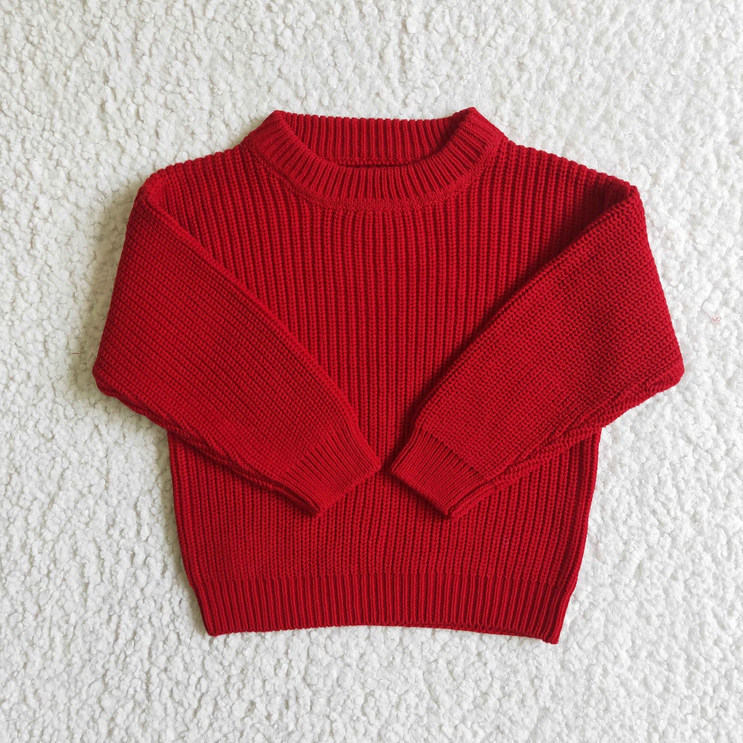 GT0031 Kids Green Knit Sweater