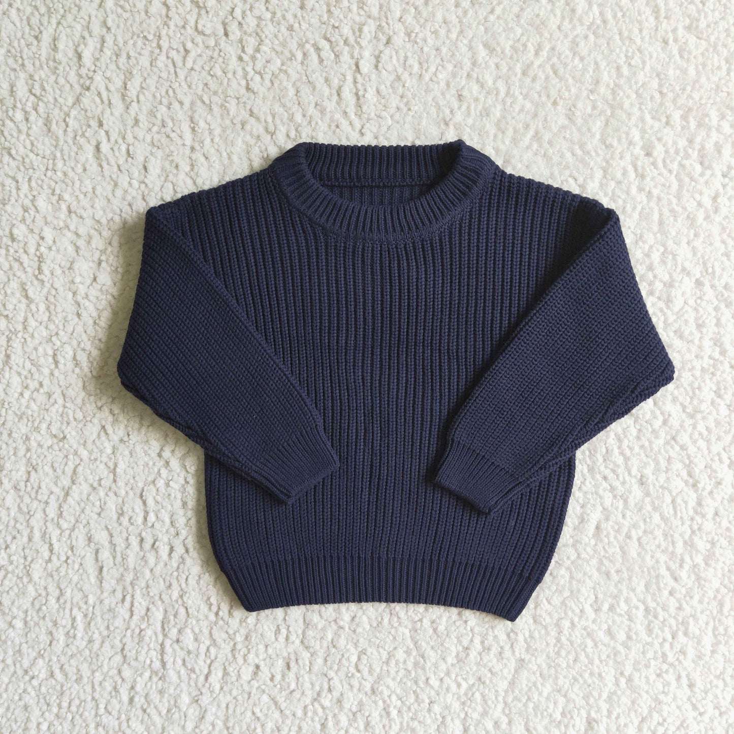 GT0030 Navy Knit Sweater For Kids