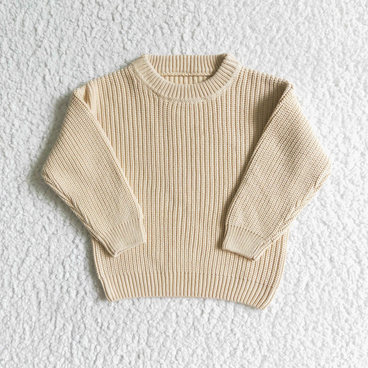 GT0034 Yellow knitted sweater for kids