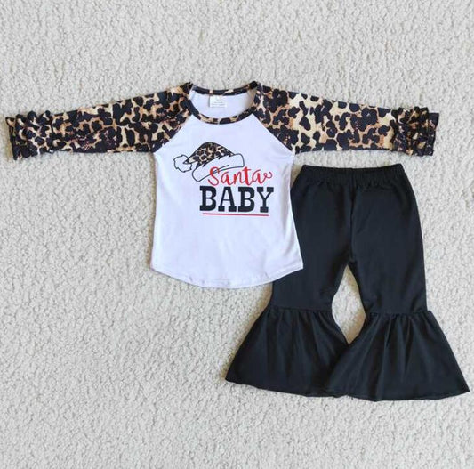 6 A17-30 Santa hat leopard girl outfits