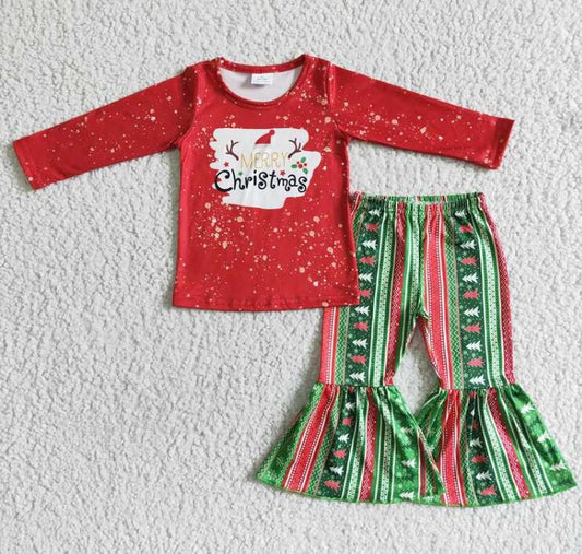 6 A18-18 Merry Christmas Girl Outfits