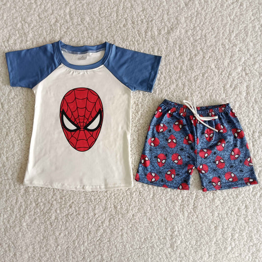 Spider Mask Boy's Summer Outfit