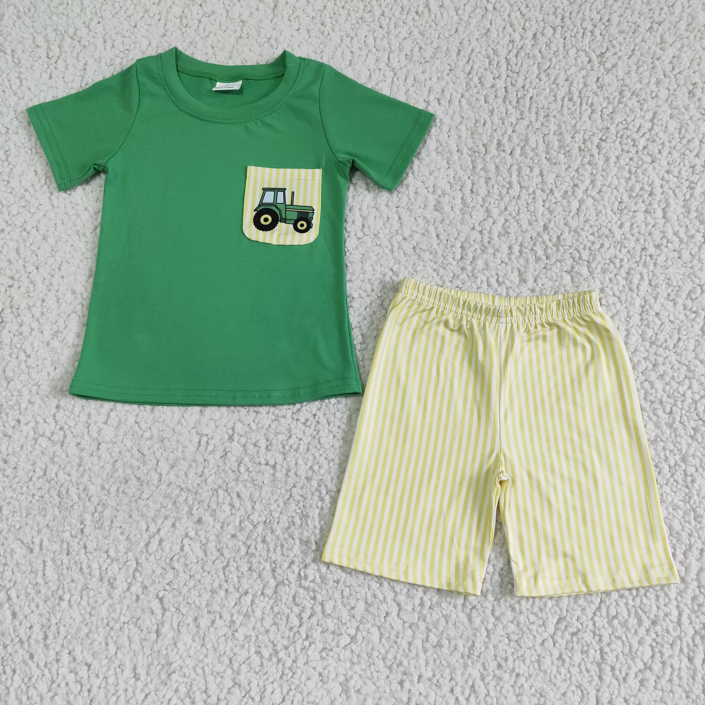 BSSO0058 Summer Boys Farm Outfit