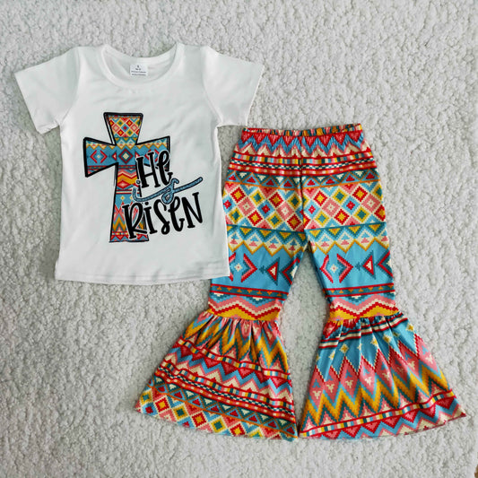 He is risen letter girl's easter outfits