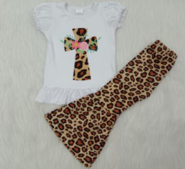Leopard Bunny Easter Baby Girl Clothes