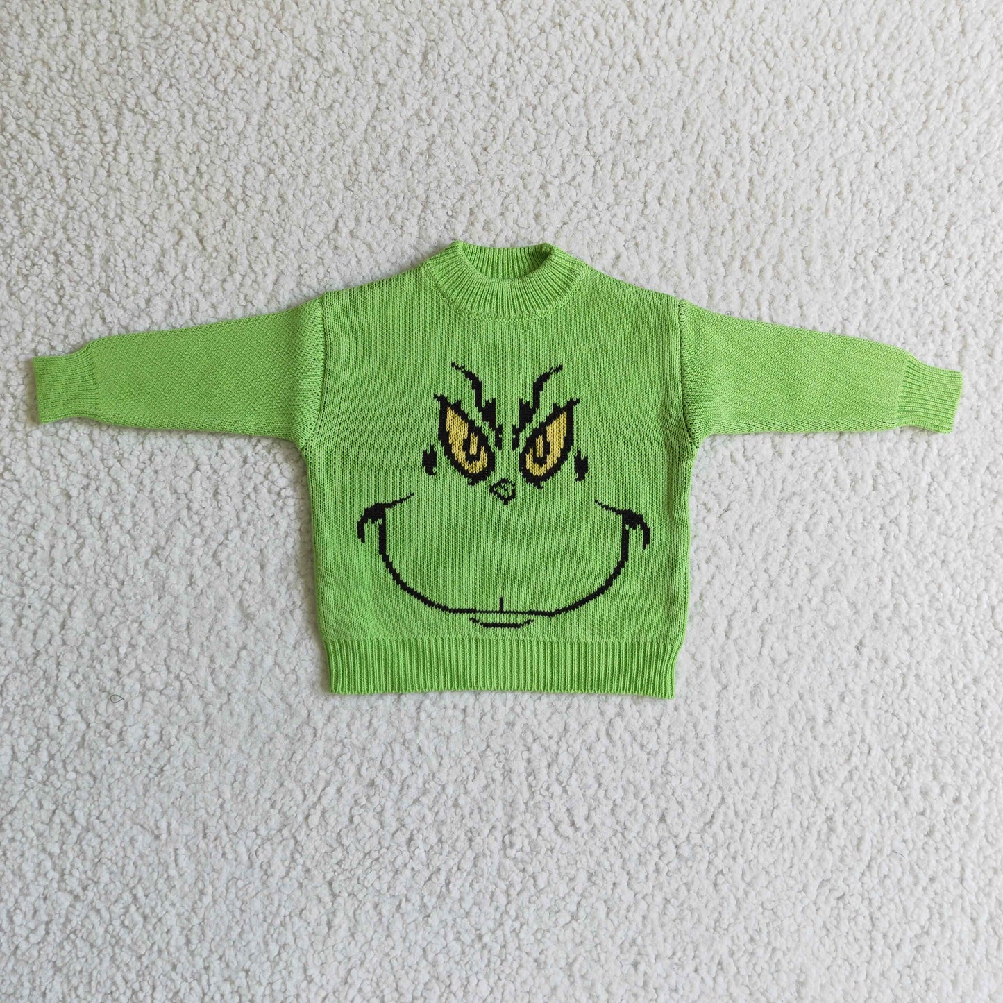 BT0099 Cartoon Christmas Green Sweater