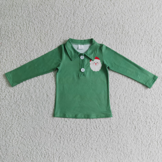 BT0073 Boys Santa Green T-Shirt