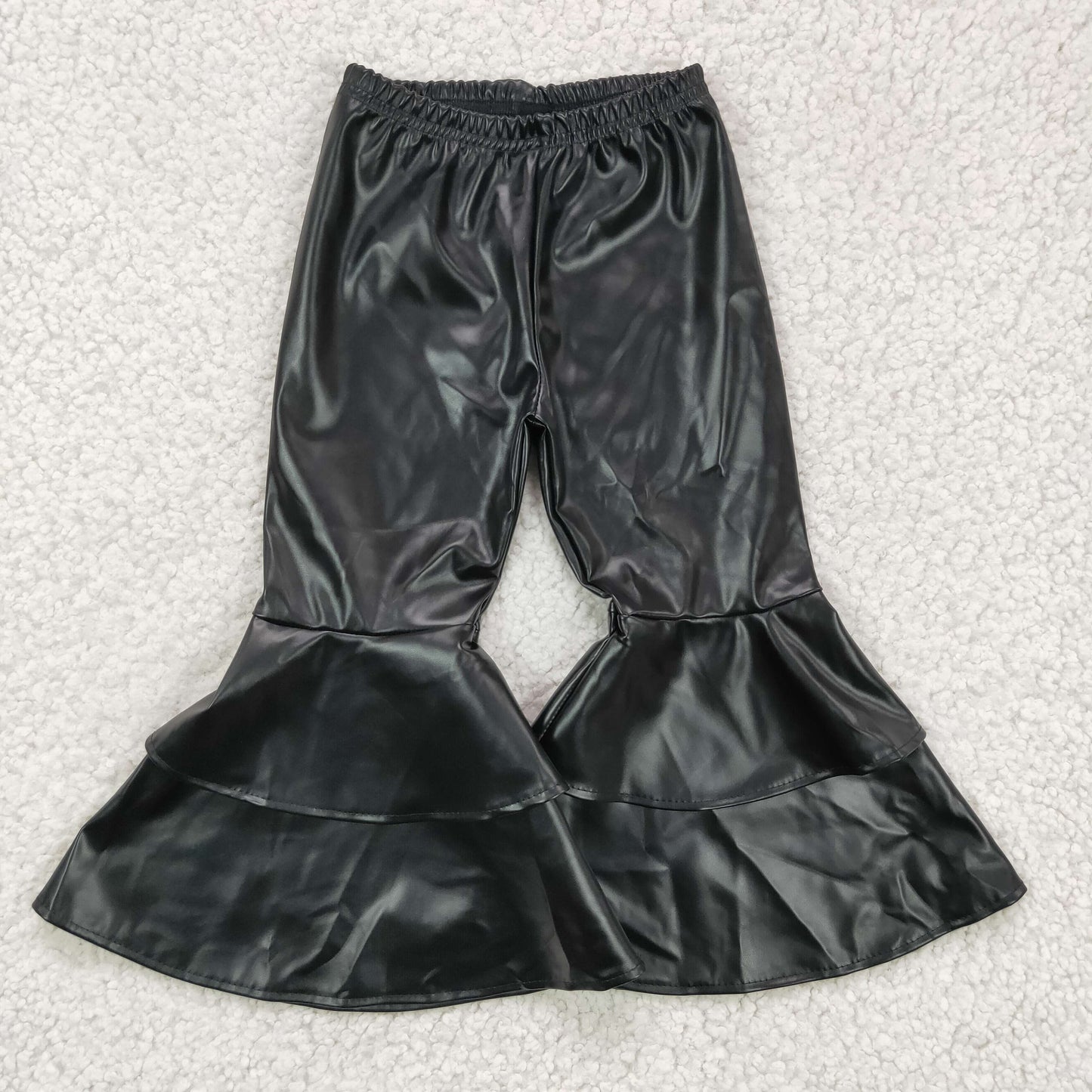 P0034 Black Leather Pants