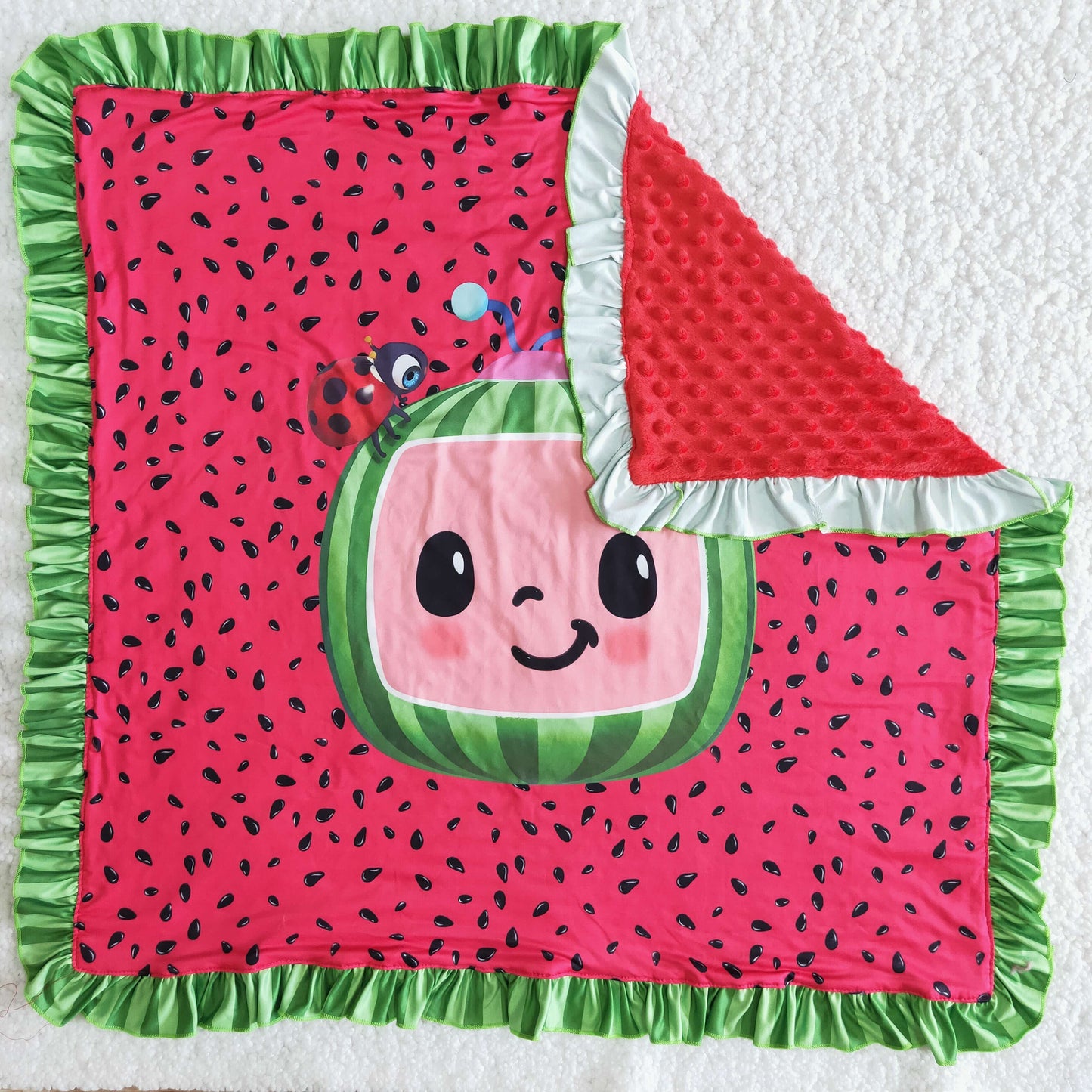 Cartoon Watermelon Baby Blanket