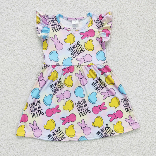 GSD0159 Peeps Girls Easter Dress