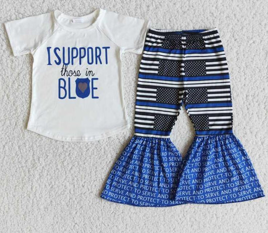 B14-23 I support those in blue  girl outfits