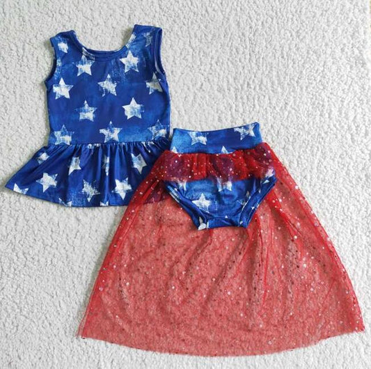 GBO0027 July 4th kids tulle bummies outfits