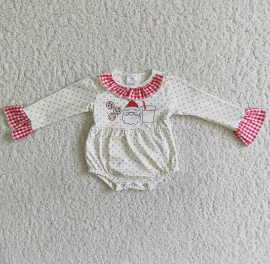 6 A18-12 cute cookie christmas baby romper