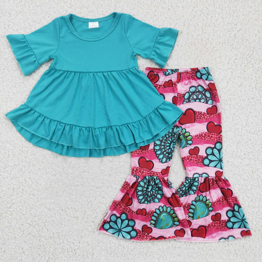 GSPO0237 girl blue turquoise outfits