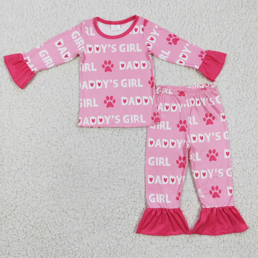 GLP0352 Daddy's girl pink pajamas