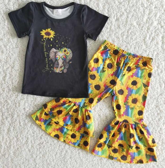 B16-10 Sunflower Elephant Girl Outfits