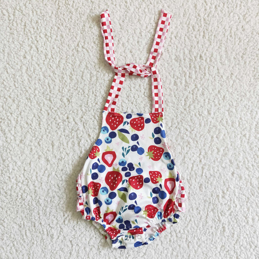 A15-3 Summer Baby Girls Strawberry Bubble