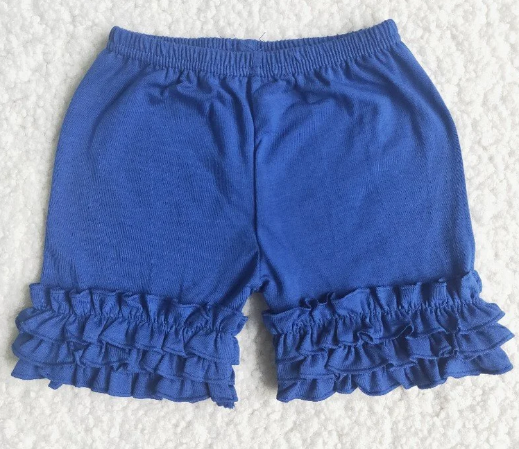 Baby Girl's Solid Color Ruffle Shorts