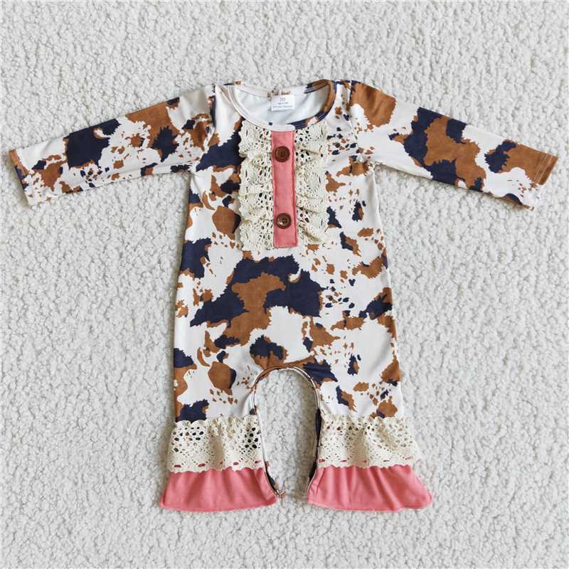 6 A16-5Ink print long-sleeved jumpsuit