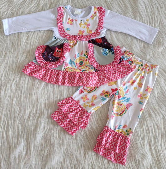6 A33-16 Flower Pocket Girls Outfits