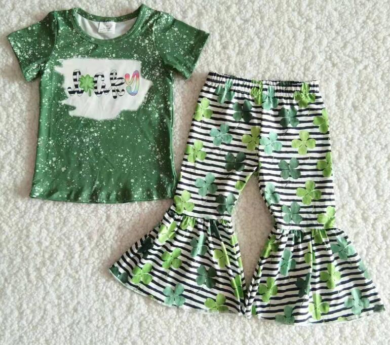 B14-4 Lucky Girl Gets St. Patrick's Day Outfits