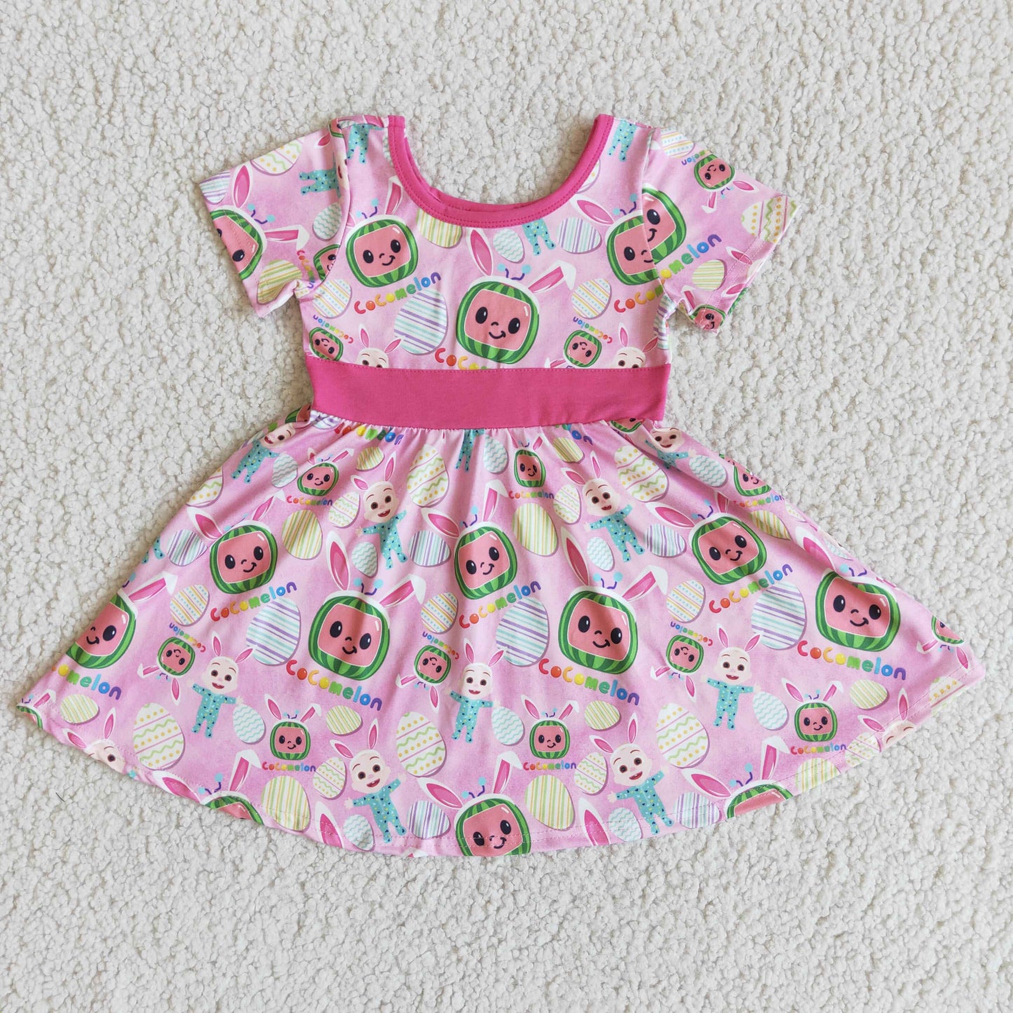 Bunny Easter Girl's Dress Spring Clothes