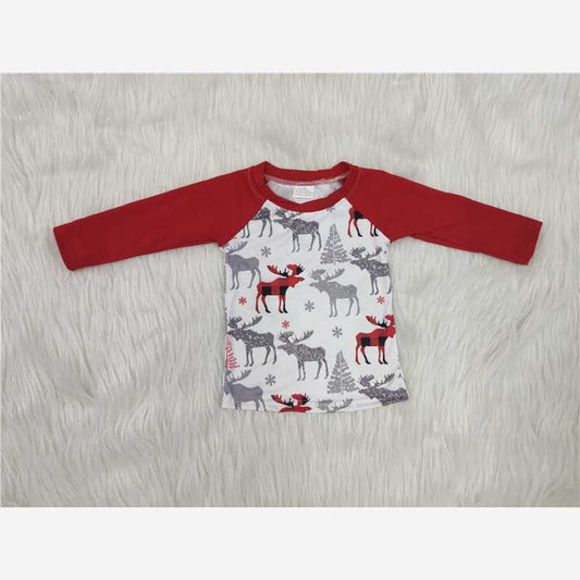 Christmas Deer Boy's Animal T-Shirt