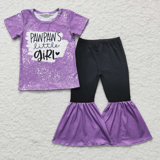 GSPO0244 little girl purple outfits