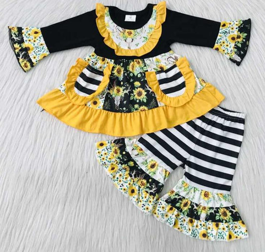 6 A27-26 sunflower pocket girl fall outfits