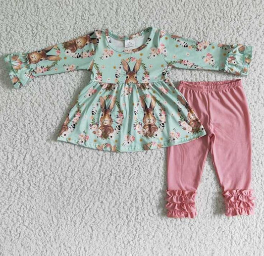 6 B10-36 cute bunny easter girl outfits