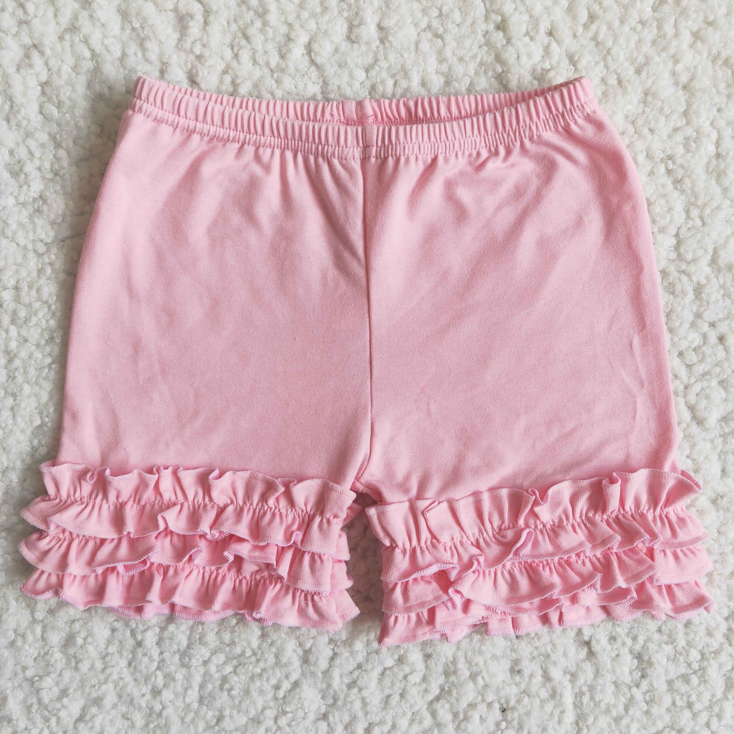 Baby Girl's Solid Color Ruffle Shorts