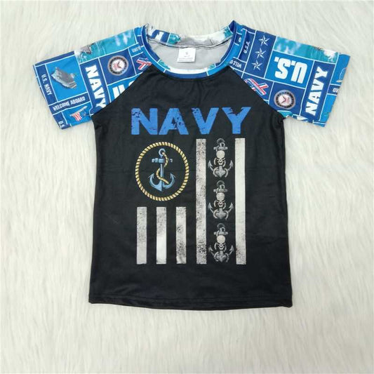 A9-2-1 Boys Navy T-Shirt