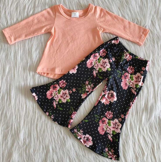 6 A20-12 pink top floral trousers outfits