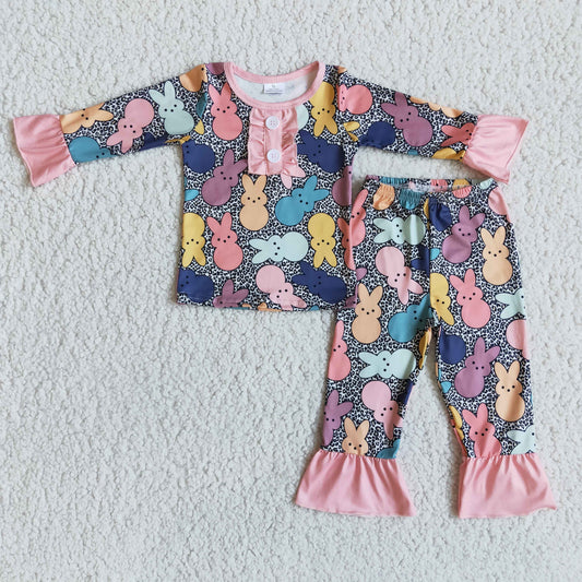 Baby girl easter clothes pajamas