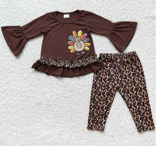 6 A8-12 thanksgiving turkey girl leggings outfits