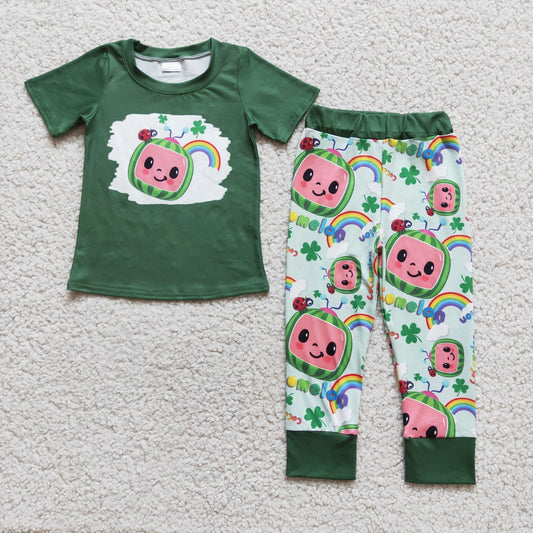 D5-2 Cute cartoon boy clothes baby boy spring and summer outfit