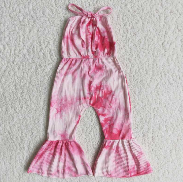 A5-16 tie-dye knitted jumpsuit
