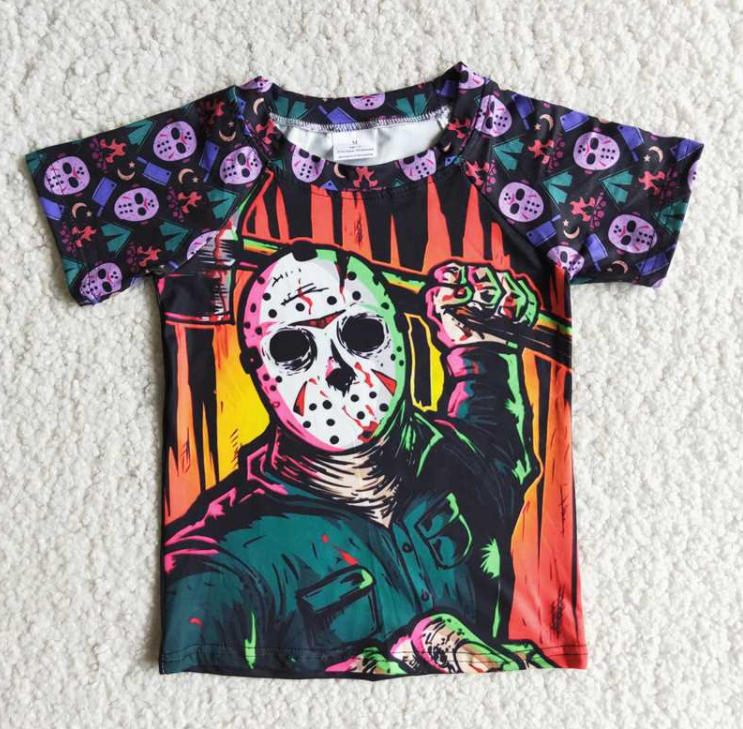 A0-10 baby horror clothes boy tshirt