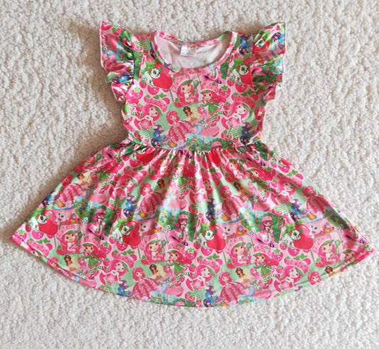 B10-12 Strawberry Princess Cute Girl Dress
