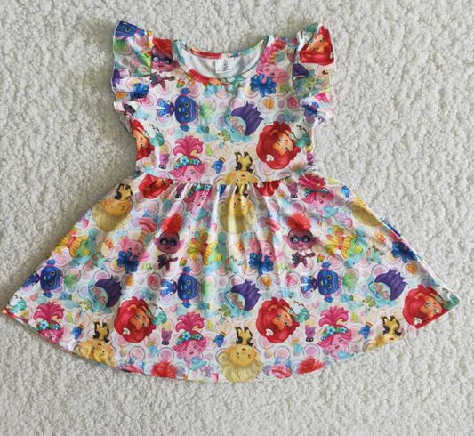 B13-12 Cartoon  Girl's Dress